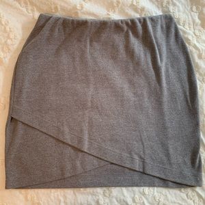 Gray bodycon skirt